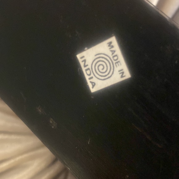 🎀 Wooden Coffin Incense Stick Cone Burner Holder Stand Brass / Wood - Picture 4 of 6